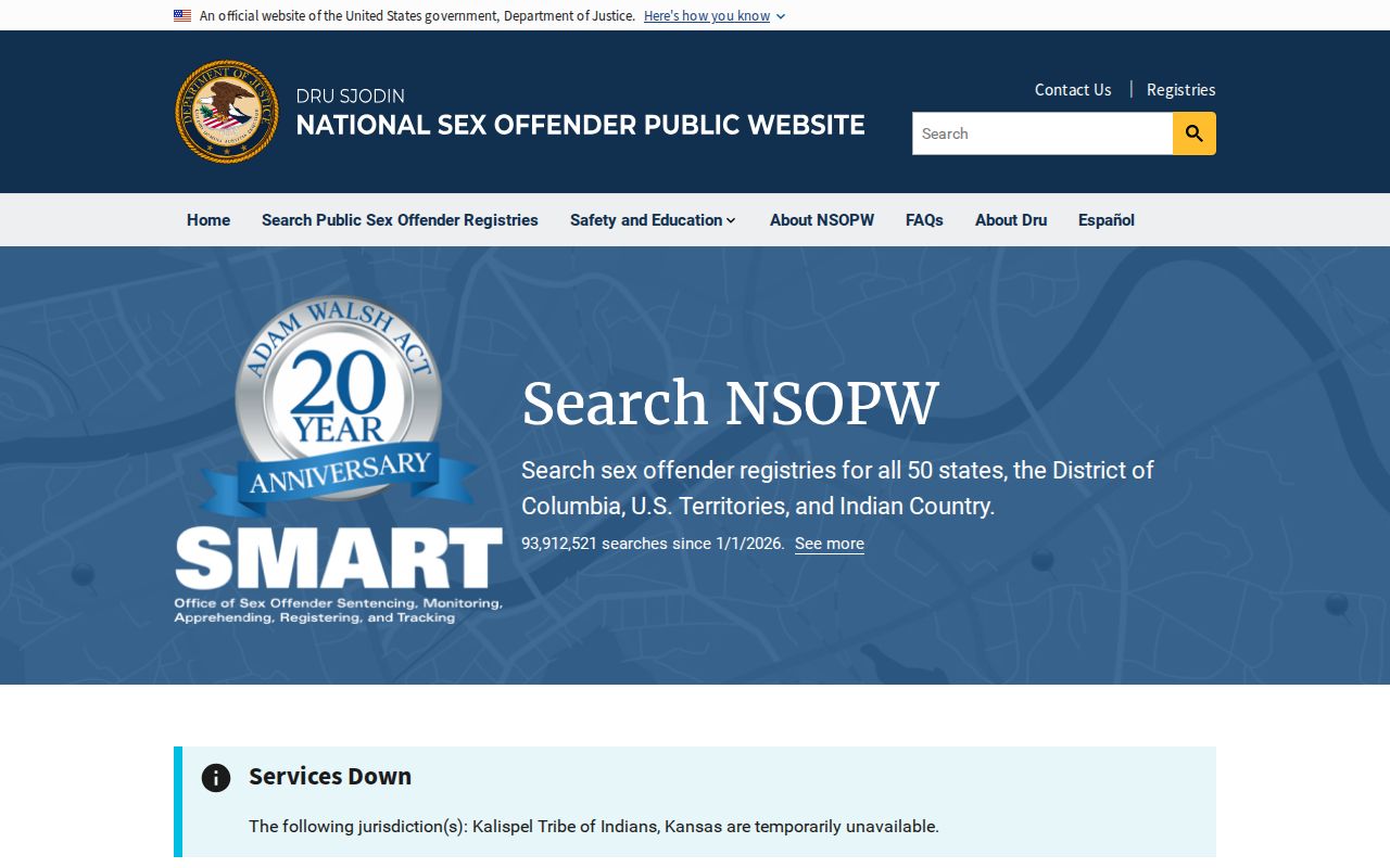National registry search for a Hays County sex offender check